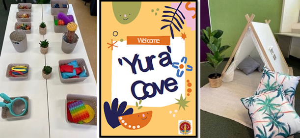 Flexible learning environment showcasing wellbeing and inclusive spaces such as sensory play areas and quiet retreat zones supporting student engagement and comfort Provide your feedback on BizChat